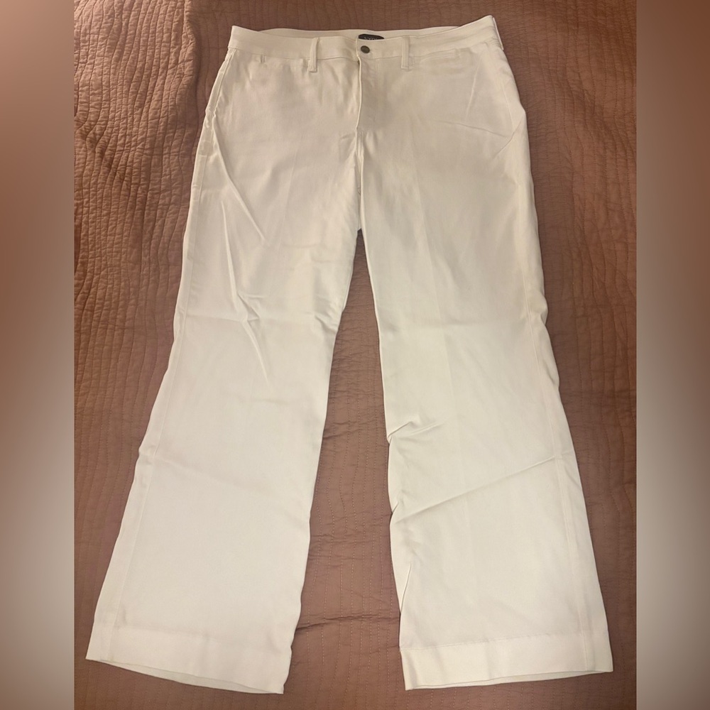 NYDJ White Flared Trousers